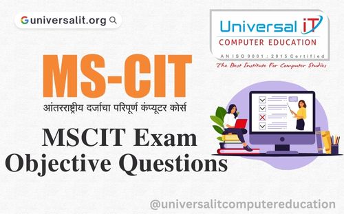MSCIT Exam Objective Questions