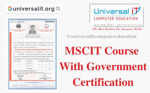 MSCIT Course With Government Certification